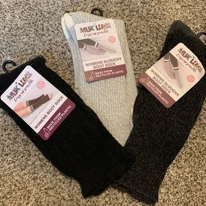 Brand new with tags ! 3 pair Women’s boot socks/ lounge  sz: 6-11